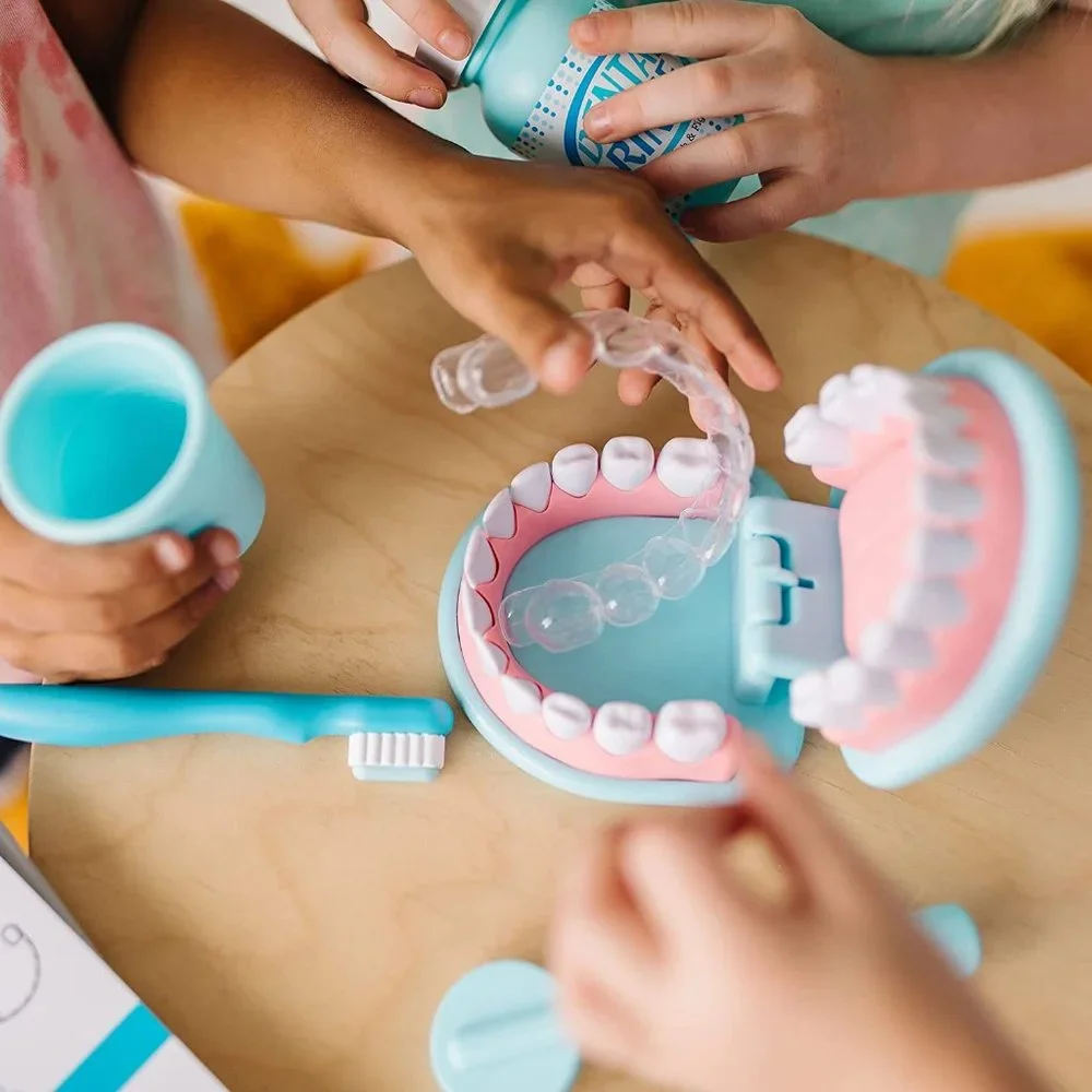 NEW Melissa & Doug Dentist Dental Pretend Play Teeth Set 25-piece Dentures